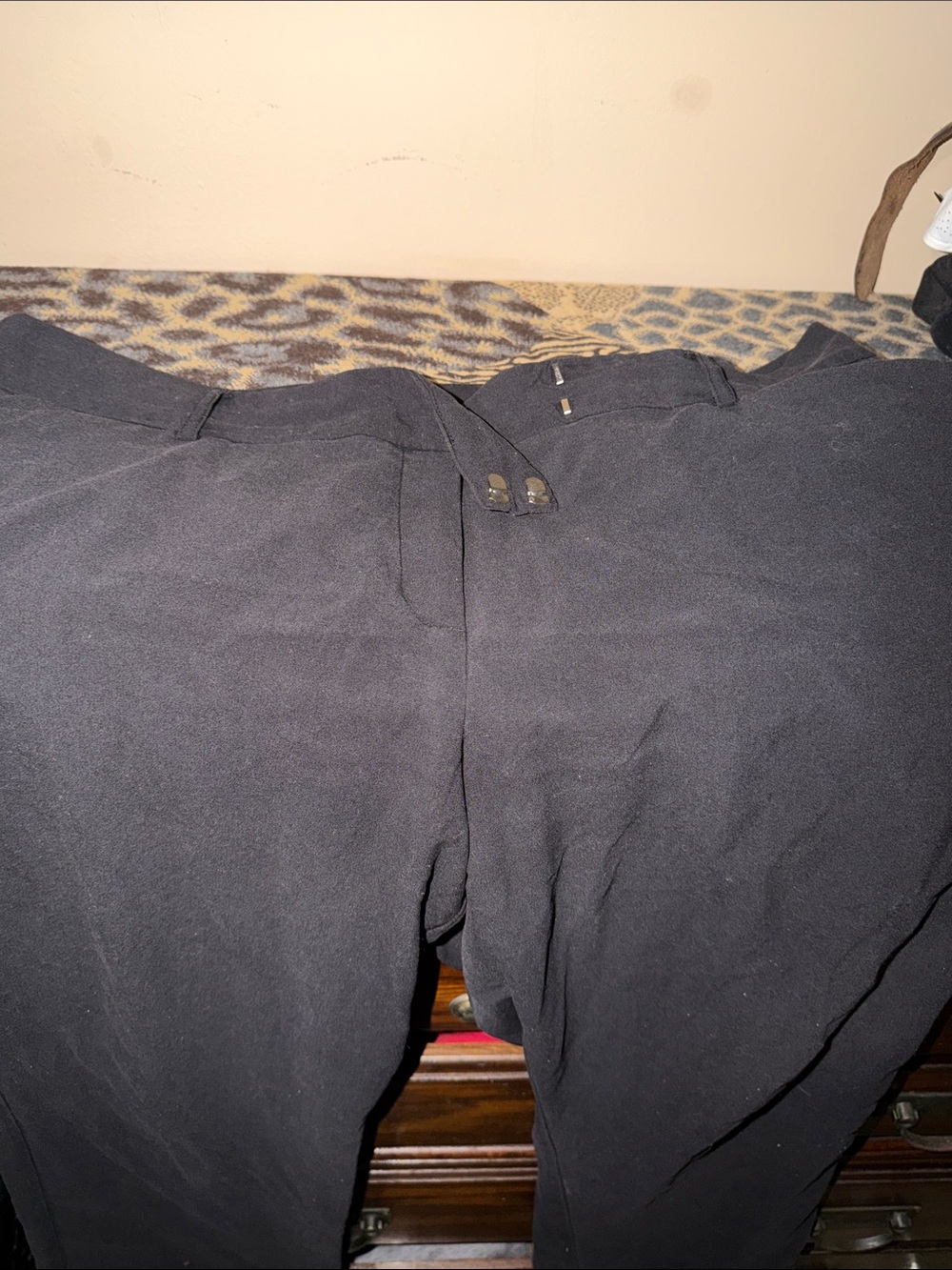 Counterparts Black Button-Front Trousers